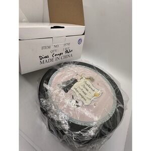 Santa Barbara Ceramic Canape Plates Set 4 Diva Quotes Jill Seale Porcelain New